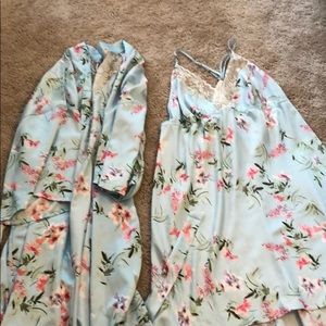 NWOT Slip Nightgown with Matching Robe